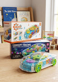 Concept Musical and 3D Lights Kids Transparent Car