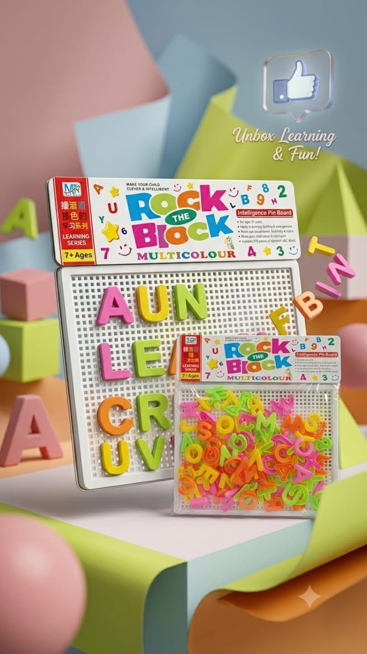 Pin Board Alphabets