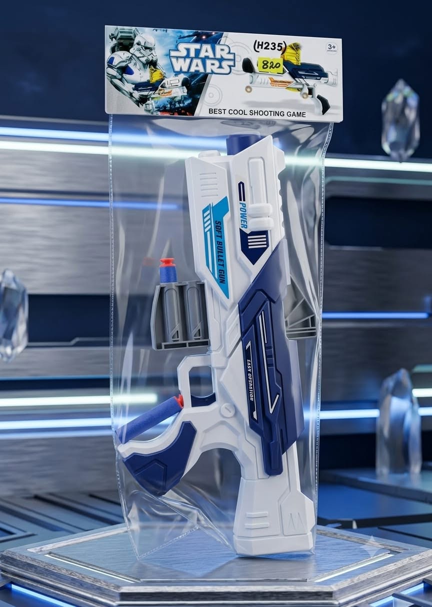 White soft bullet Gun